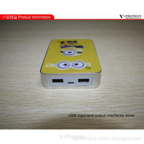 11000mah USB cartoon power bank with cute cartoon from shenzhe